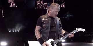 James Hetfield in ames Hetfield seek and destroy video