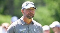 Lucas Glover walks off the third tee box during the third round of Wells Fargo Championship at Quail Hollow Club on May 11, 2024 in Charlotte, North Carolina.