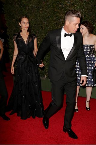 Angelina Jolie, Brad Pitt And Maddox Jolie-Pitt at Academy Motion Picture Arts And Sciences 5th Annual Governors Awards