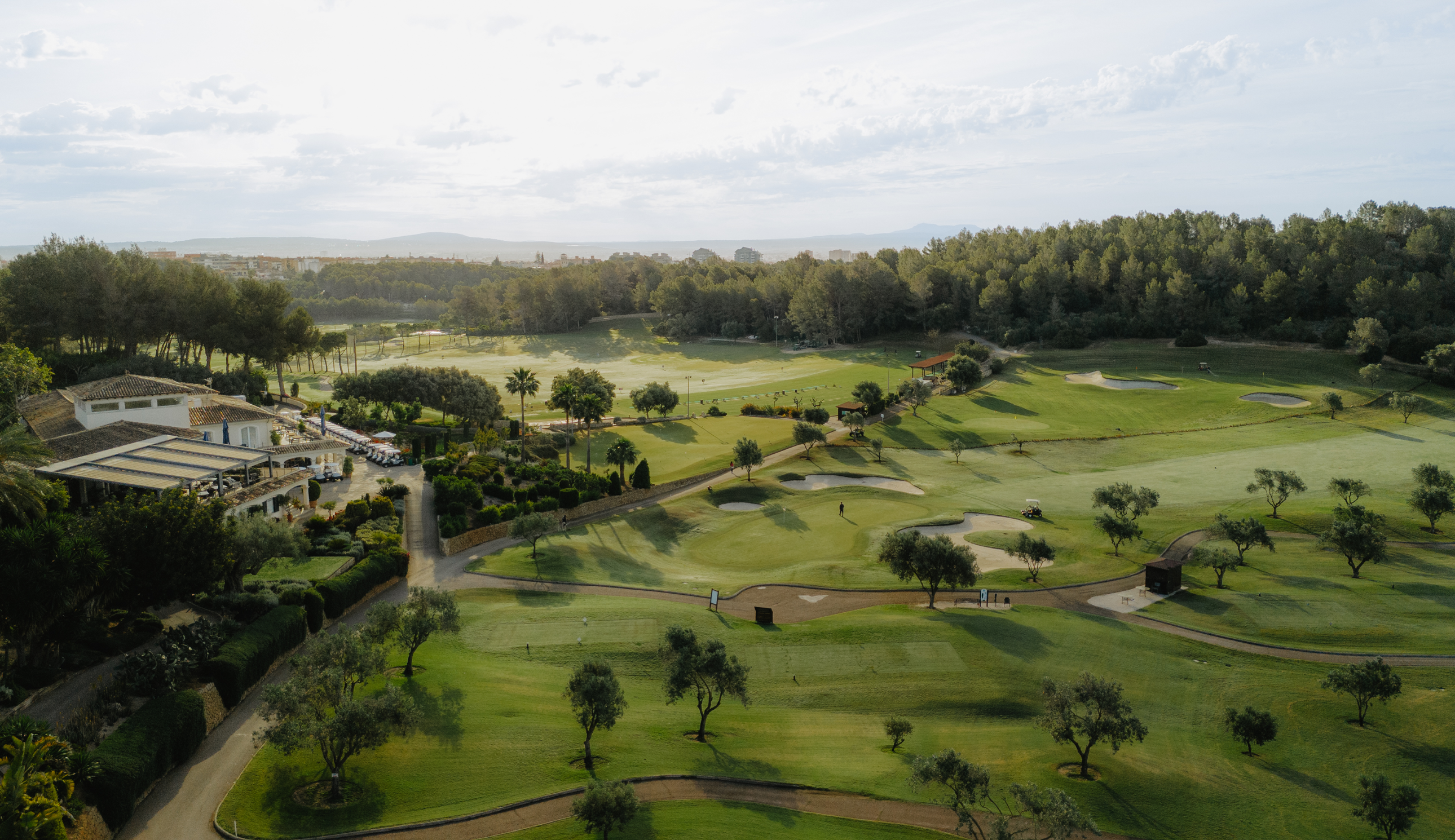 An aerial shot of Sun Muntarer at Arabella Golf Resort Mallorca