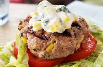 Phil Vickery&#039;s turkey, basil and corn burgers