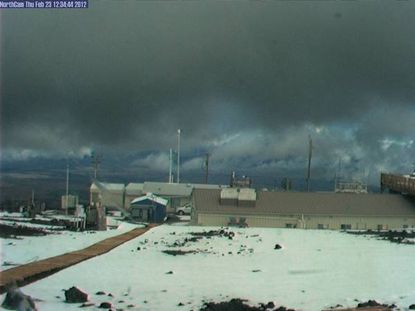 The north webcam on Mauna Kea on Feb. 23, 2012. 