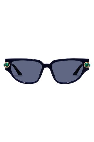 Le Specs x Missoma blue tinted sunglasses 