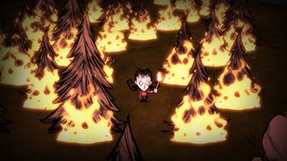 Some people want to watch the world burn... (Image: Don't Starve. Image credit: Klei Entertainment)