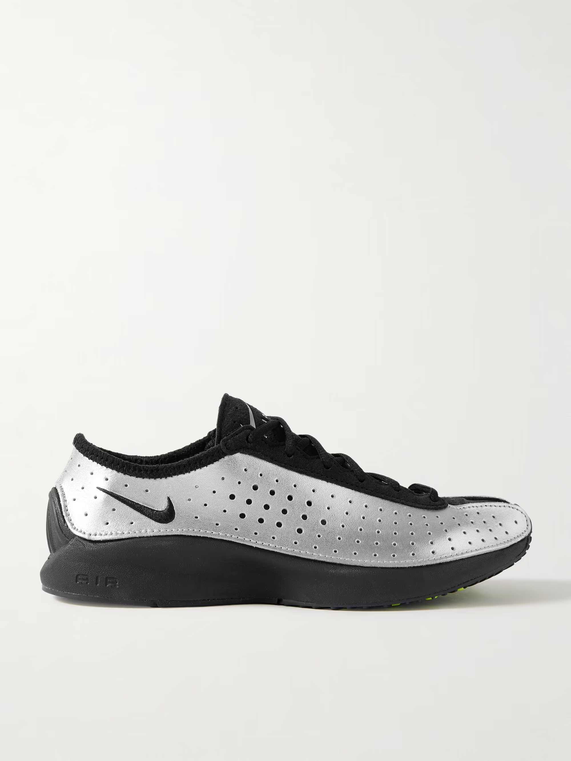 Nike , Air Superfly Suede and Perforated Metallic Leather Sneakers