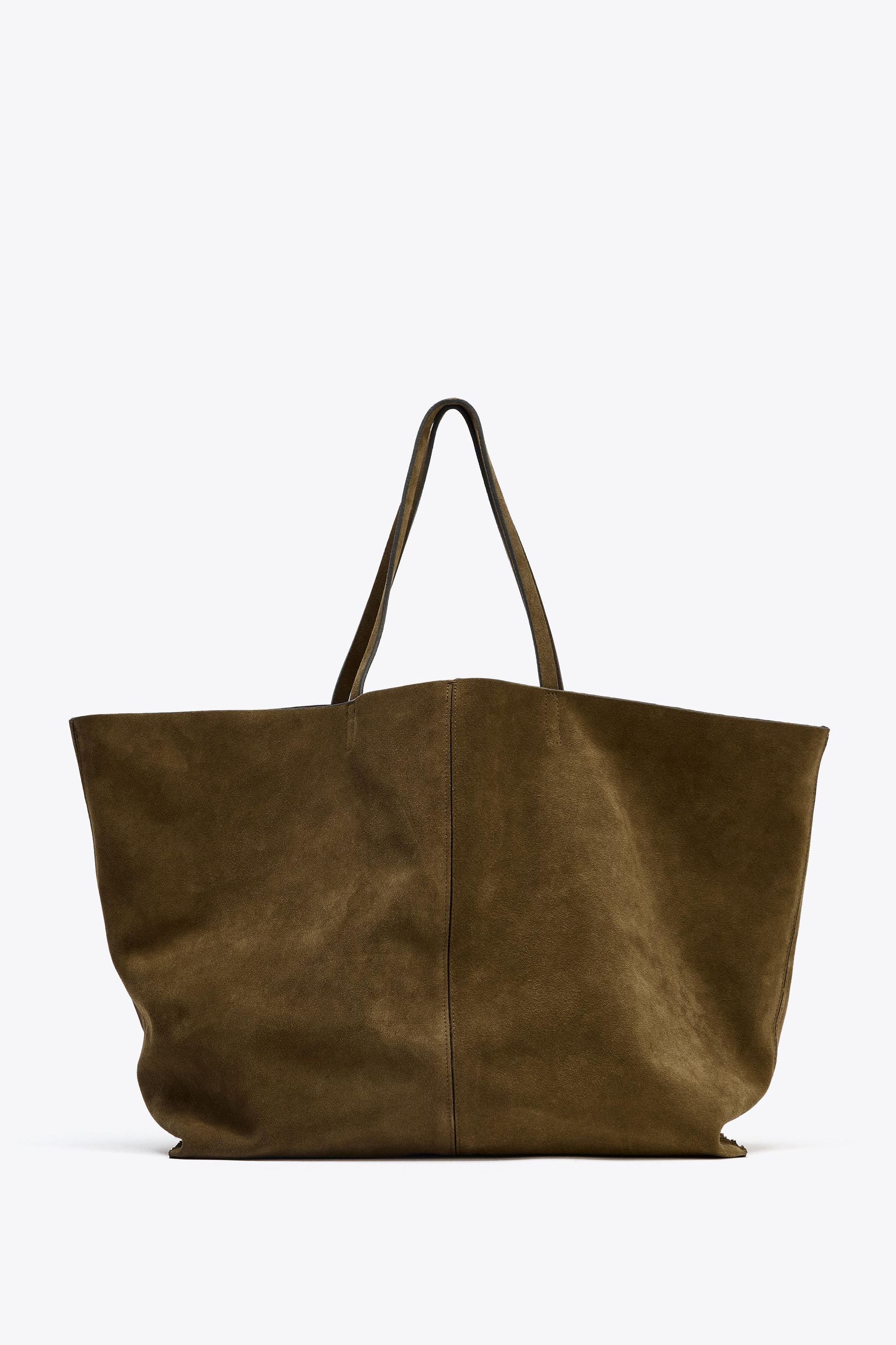 Maxi Split Suede Shopper