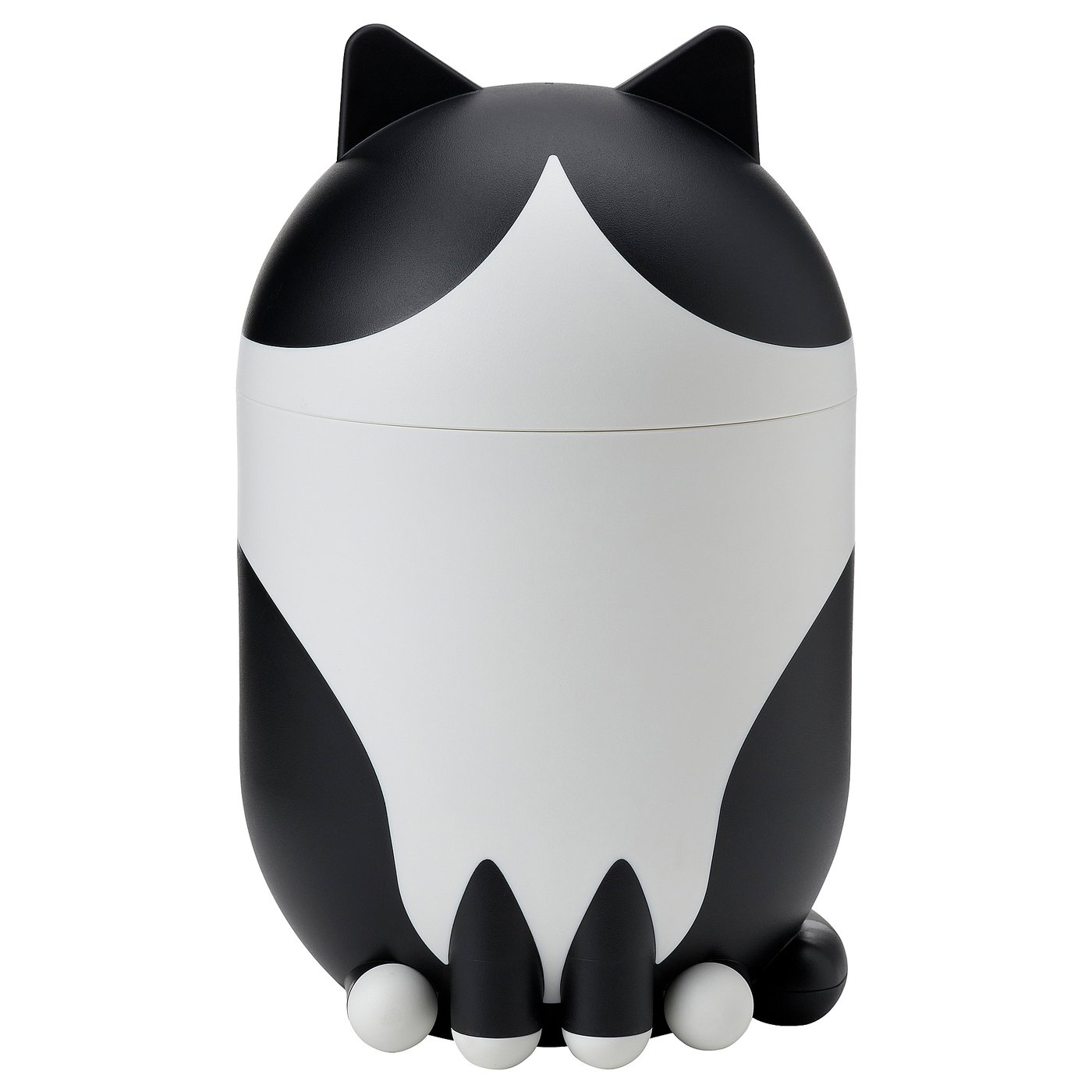 Grejsimojs Storage With Lid - Cat-Shaped Black/white