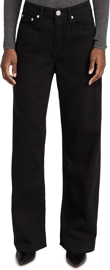 rag & bone, Rag & Bone Women's Featherweight Logan Jeans, Black, 28