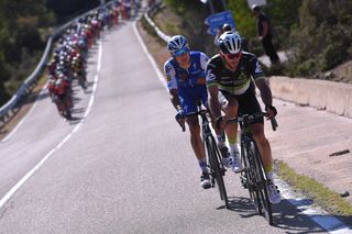 Nathan Haas (Dimension Data) on the attack at the Giro