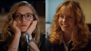 Amanda Seyfried and Sydney Sweeney in a side-by-side photo.