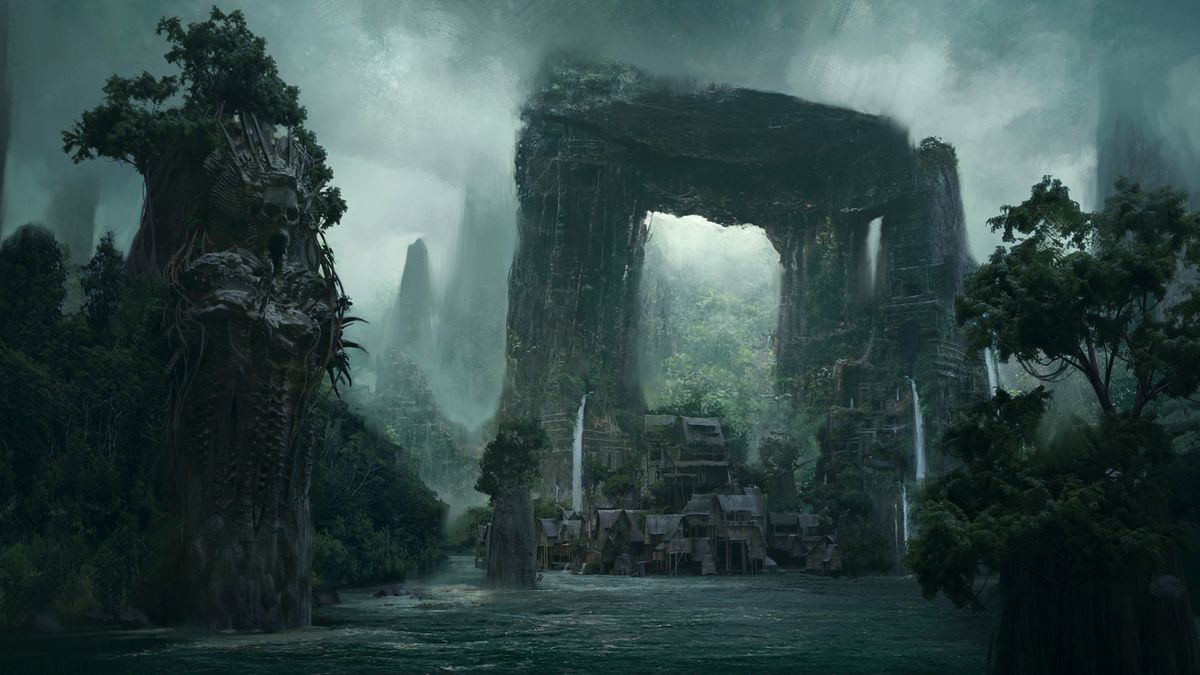 Diablo 4: Vessel of Hatred expansion concept art showing Nahantu