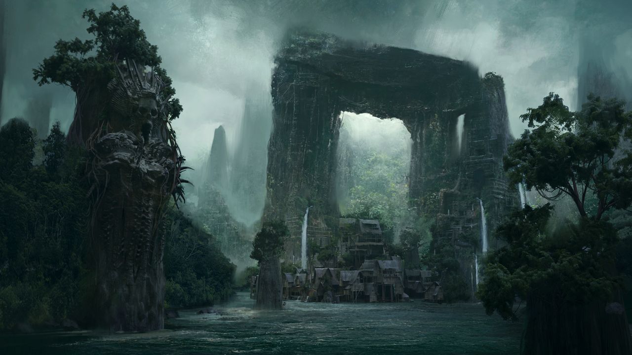 Diablo 4: Vessel of Hatred expansion concept art showing Nahantu