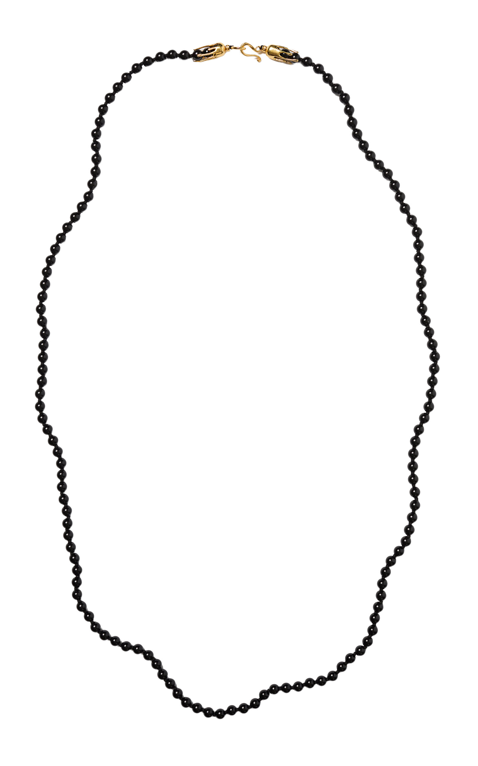 Antigua Gold-Plated Onyx Necklace