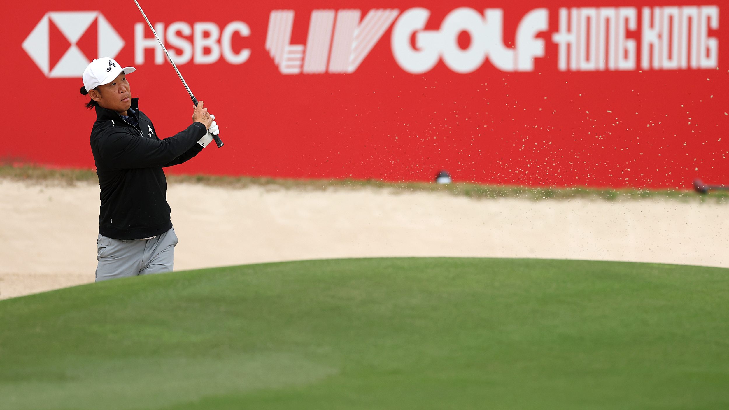 Anthony Kim during practice rounds at LIV Golf Hong Kong.