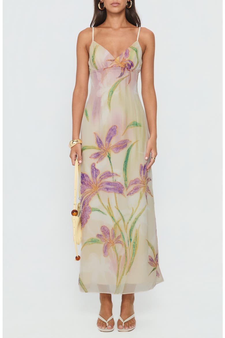 Isakaia Floral Beaded Maxi Dress