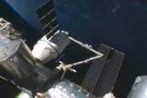 The grapple bars delivered to the Space Station by SpaceX's Dragon capsule were unloaded today (March 6).