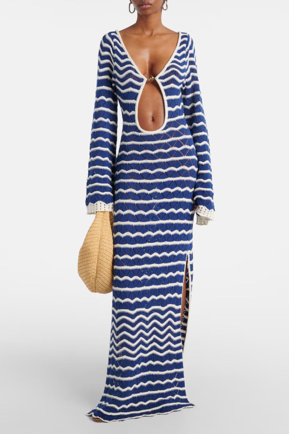 Banahot Rey knitted cotton-blend maxi dress