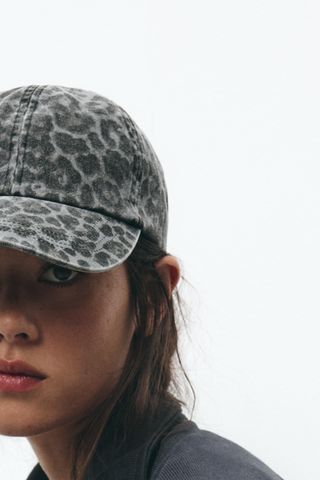 Animal Print Twill Cap