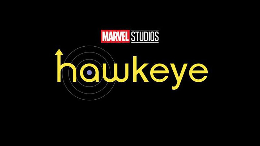 The official logo for Marvel&#039;s Hawkeye TV show on Disney Plus