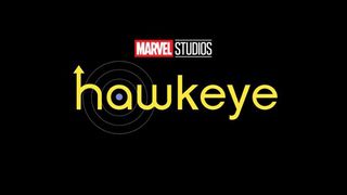 The official logo for Marvel&#039;s Hawkeye TV show on Disney Plus