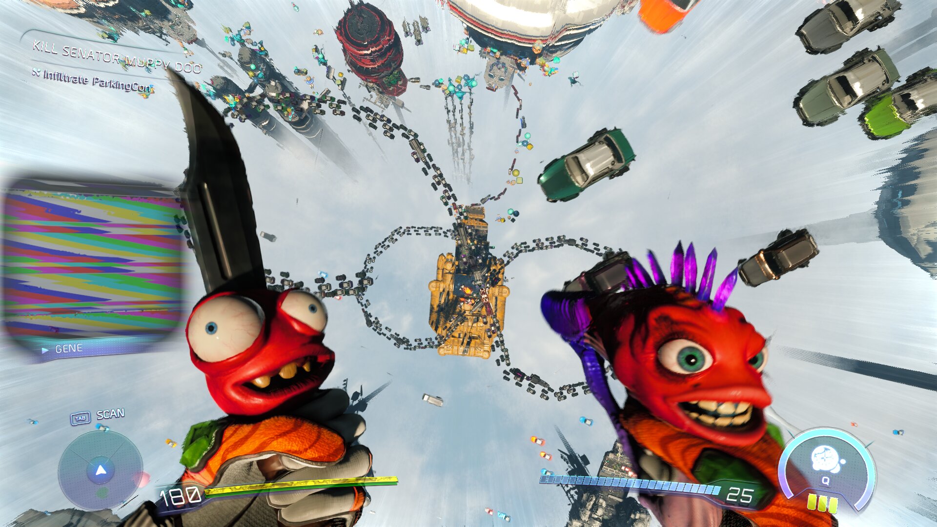 High on Life 2 screenshot of the player falling.