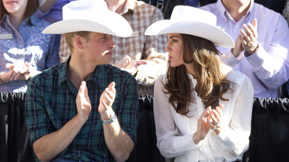 The Duke And Duchess Of Cambridge On Their Official Tour Of Canada.The Duke And Duchess Start, And Watch, The Calgary Stampede Parade, In Calgary, Alberta.