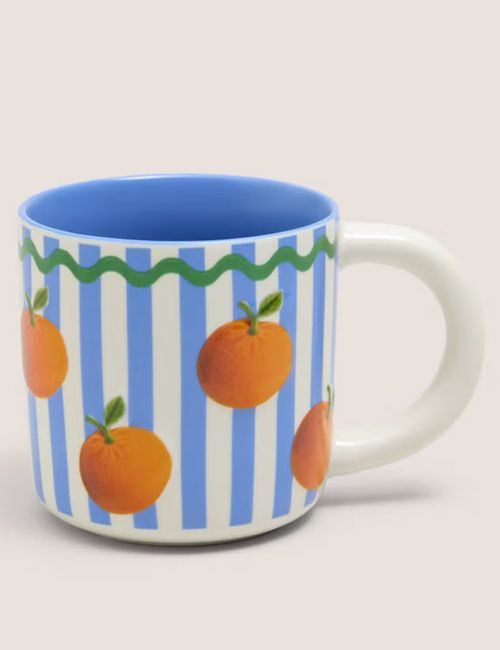 Blue Sorrento Striped Mug
