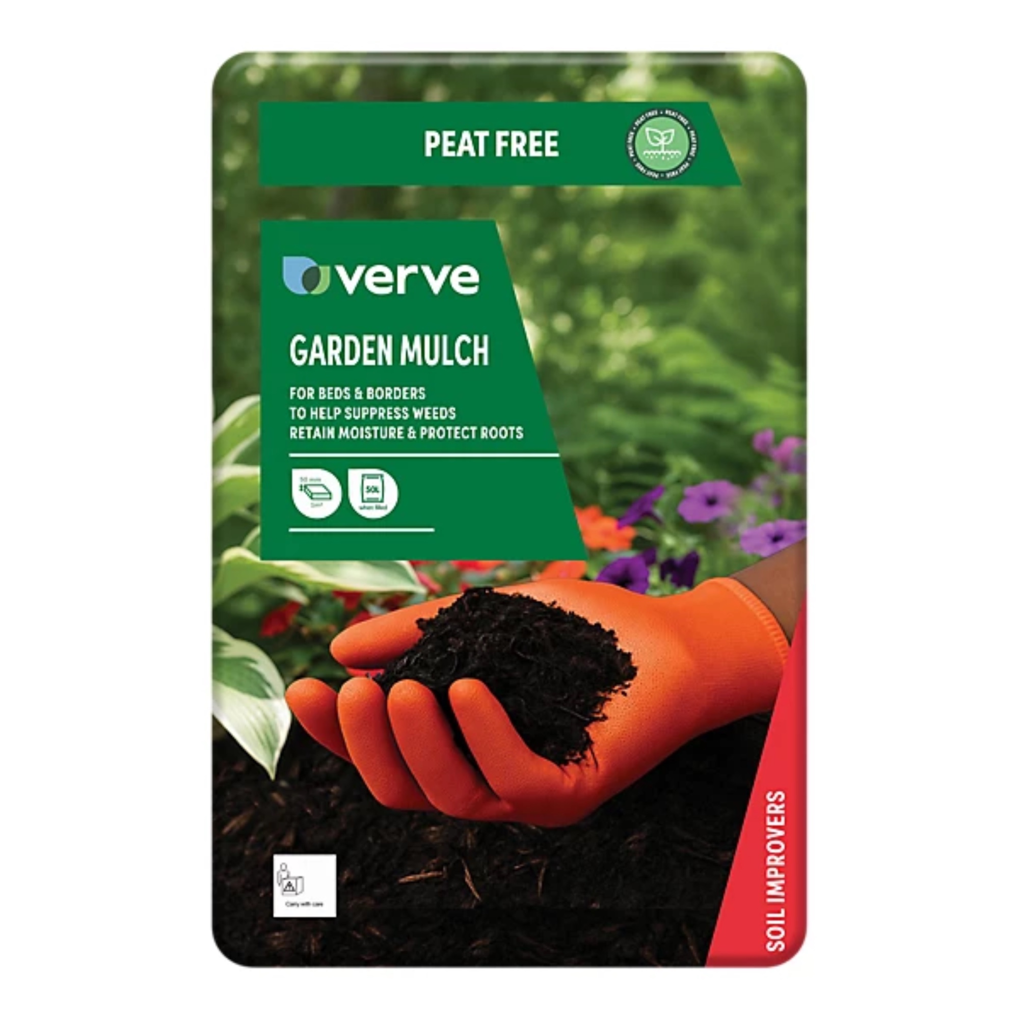 Verve Brown Small Mulch Bag, 50 Litres