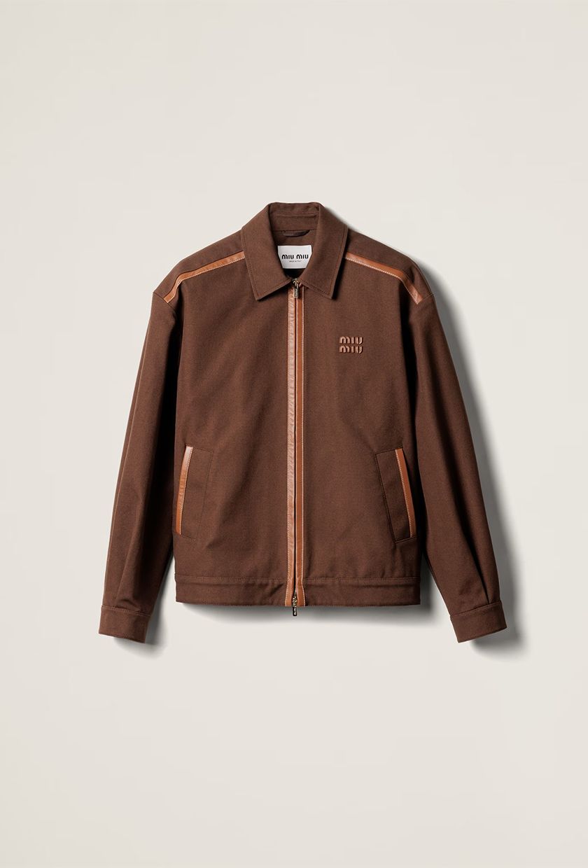 Miu Miu, Jacquard Canvas Blouson Jacket