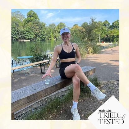 What happens when you drink lemon water for 7 days?: Chloe Gray on a run drinking water