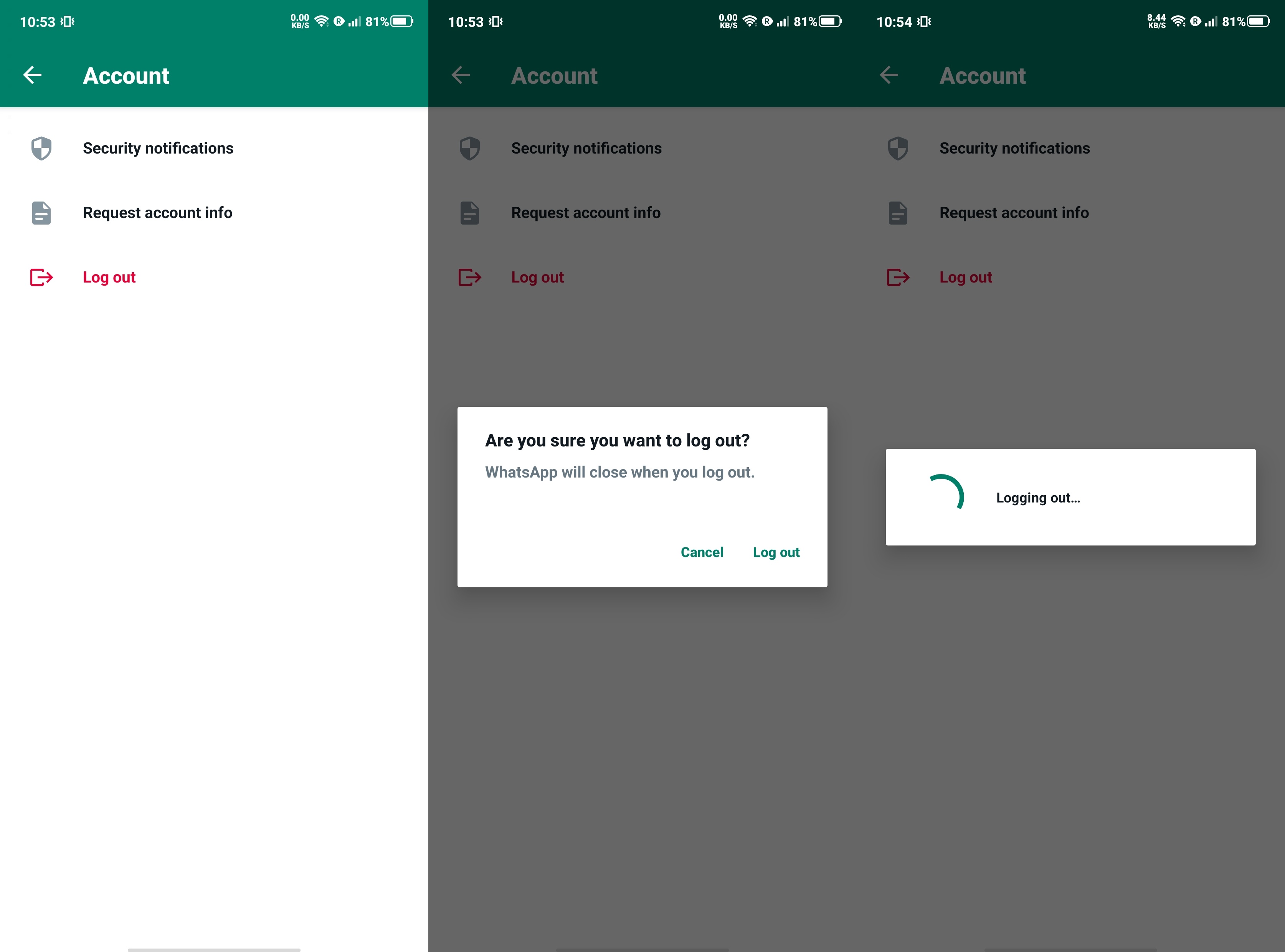 How to log out of a linked WhatsApp account on a phone