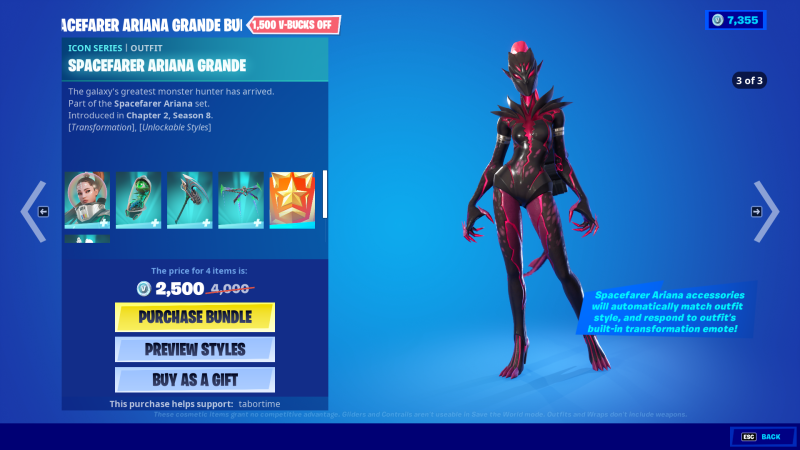 Fortnite Ariana Grande