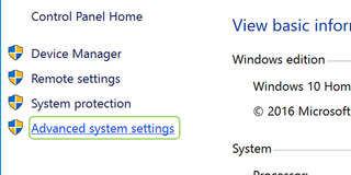 advanced system settings