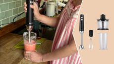 The Procook Hand Blender pictured during testing in Emily Light's home kitchen