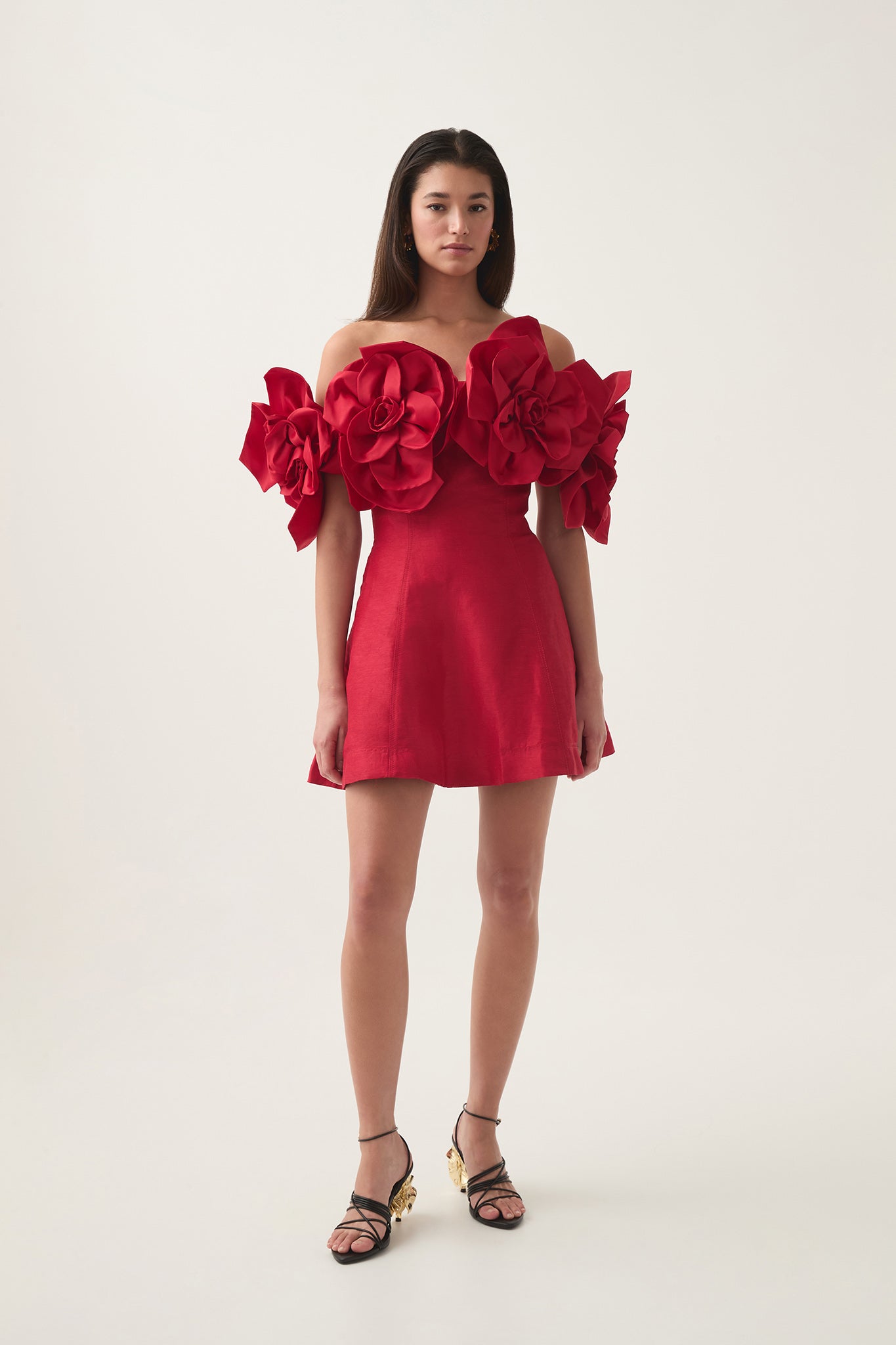 Etta Mini Dress-Scarlet Red / 4