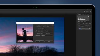 The image resize box in Photoshop