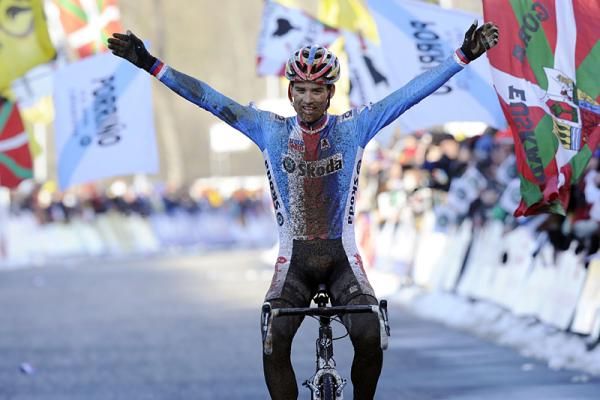 Zdenek Stybar delights in his win.