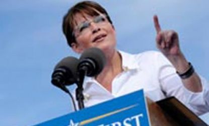 Sarah Palin: number one in Republican polls