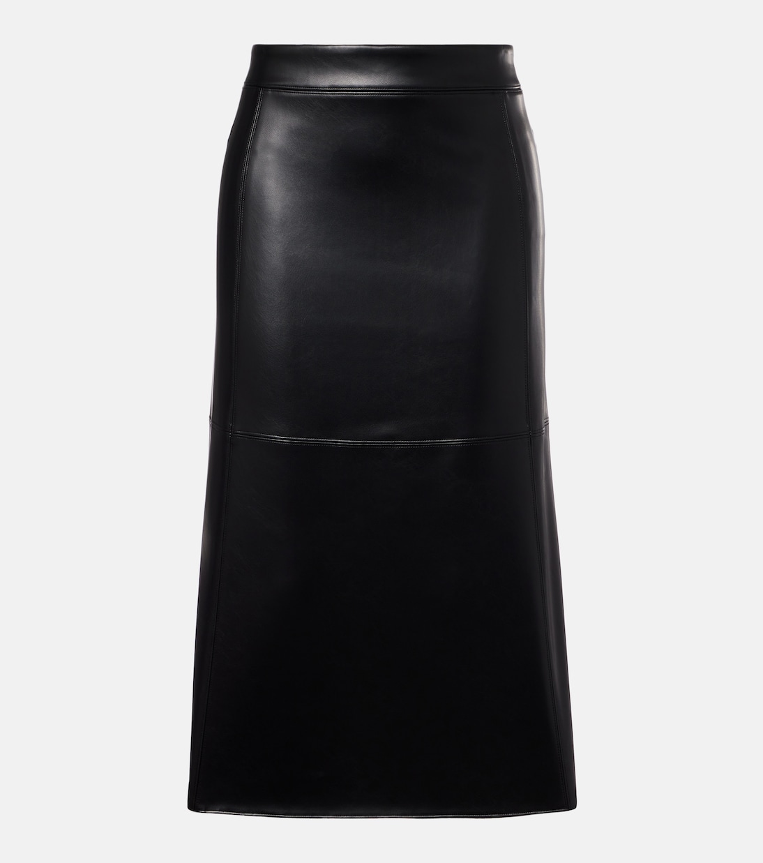 Plata Faux Leather Midi Skirt