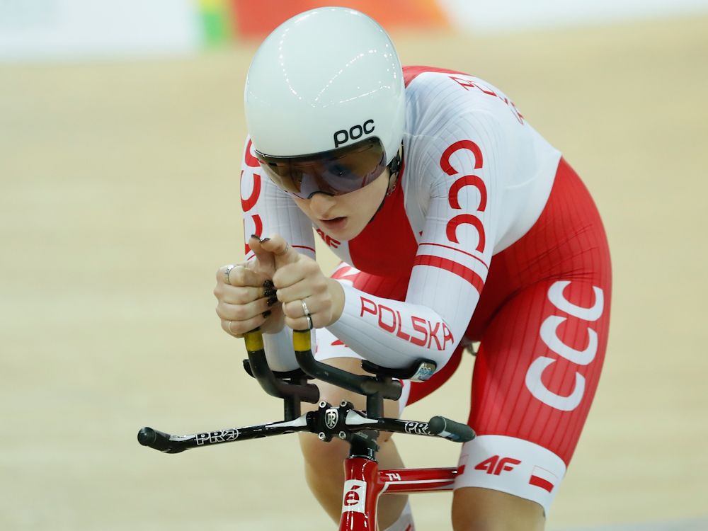 Justyna Kaczkowska of Poland competes in Women's Individual Pusuit Qualifying on Day 4 in 2017 UCI Track Cycling World Championships