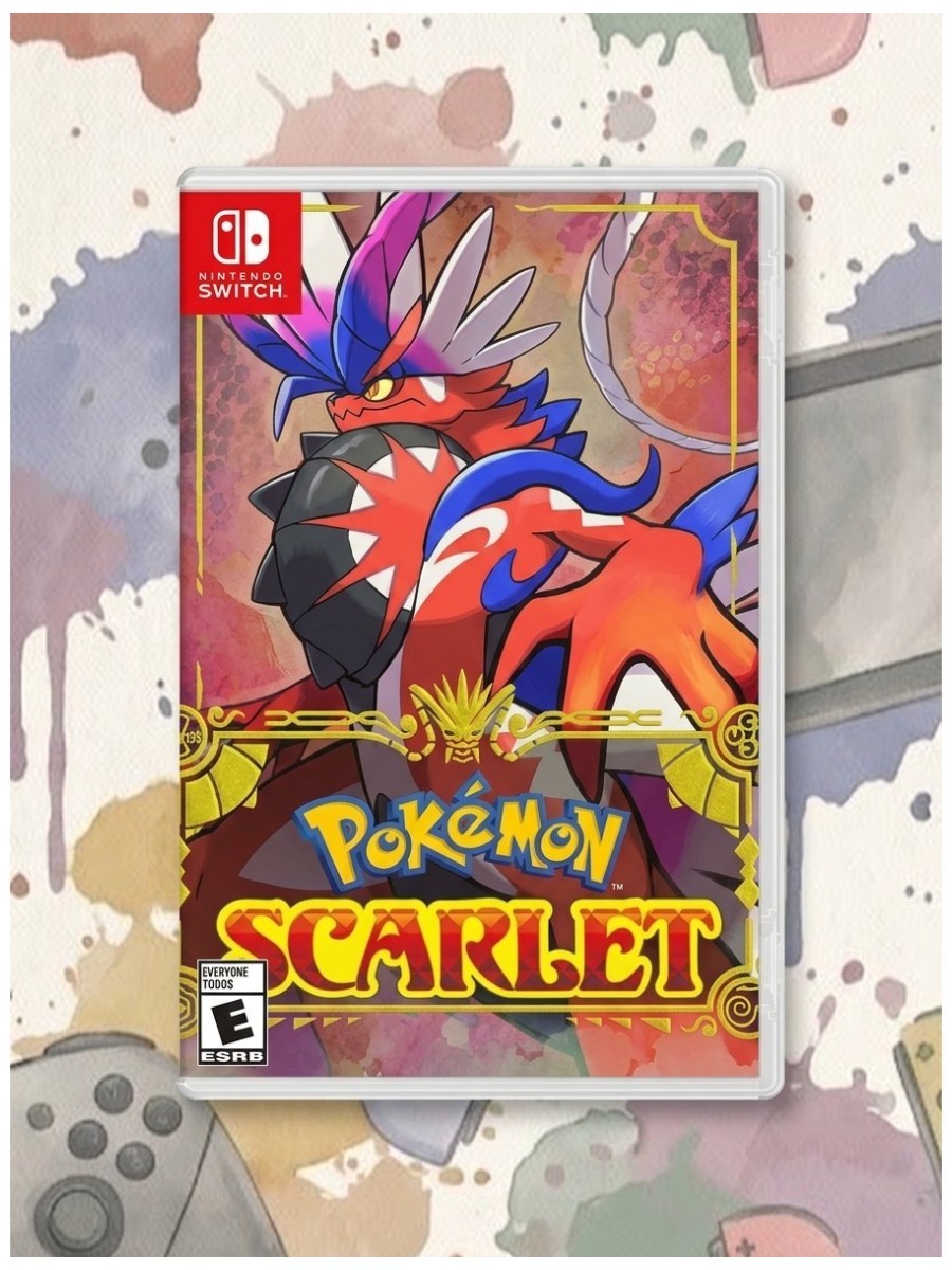 Pokémon games on a colorful Switch 2 background
