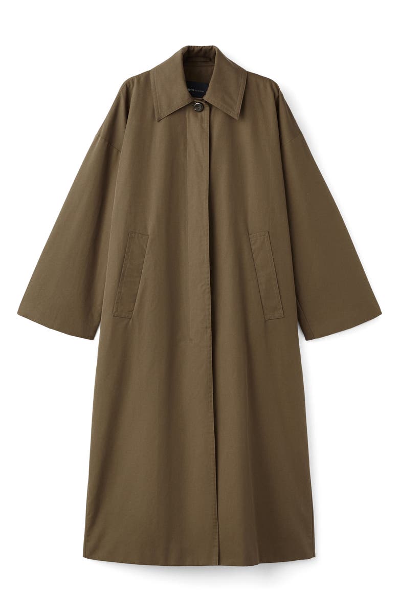 Selection Belted Cotton Blend Trench Coat