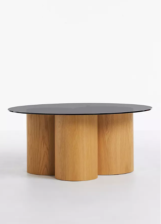 Pedestal coffee table.