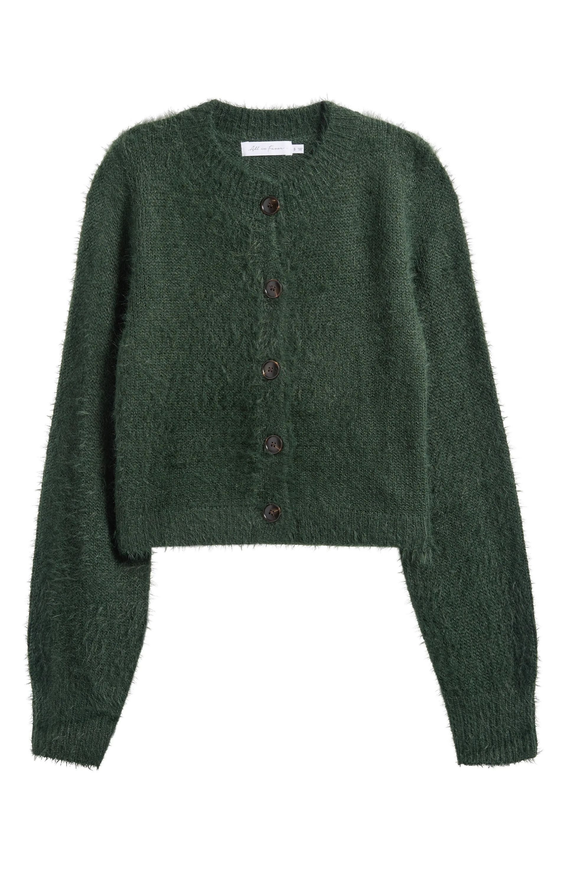 All in Favor, Fuzzy Cardigan