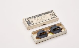 Cubitts exhibition artifact - Sun Spectacles glare guards, (1940s), by Cleevis, London