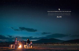 BVK combined panoramic landscapes with lighthearted messaging to promote Wyoming tourism