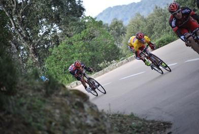 Evans shows some of his descending skills