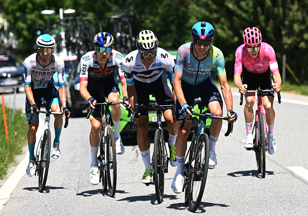 The breakaway on stage 5 at the Tour de Suisse