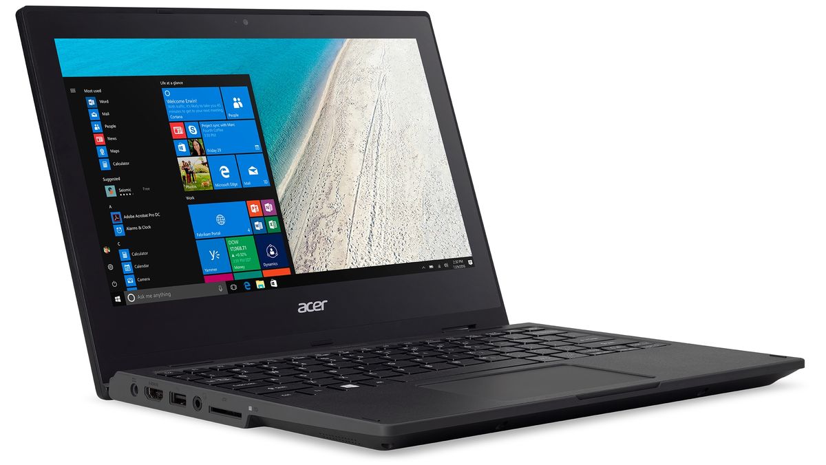 Acer TravelMate Spin running Windows 10 S