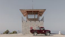 watchtower hut in cyprus in a national park